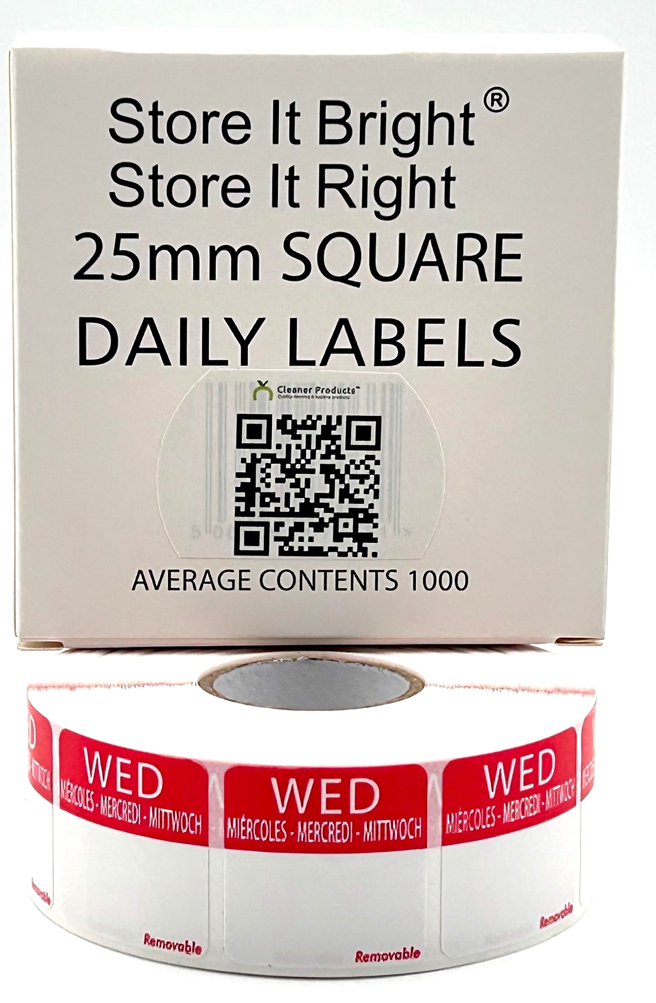 Wednesday Day Dot Single Day 1000 labels