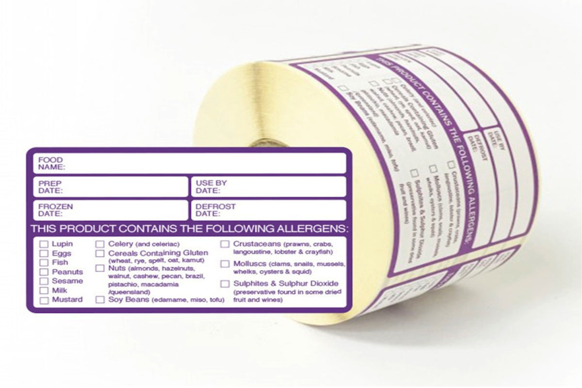 Allergen Food Labels (500 )