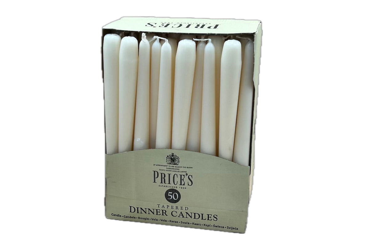 Tapered Ivory Candles 1x50