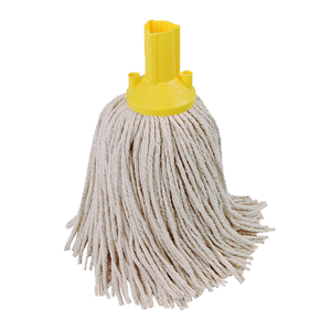 Yellow PY Socket Mop Head 200g pack 5