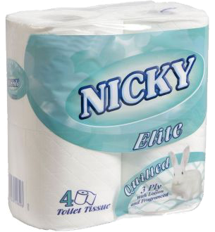 Nicky 3 Ply Toilet Tissue 1x40